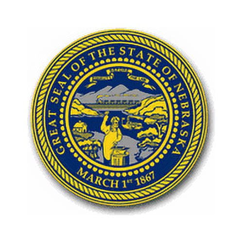 3.8 Inch Nebraska State Seal Vinyl Transfer Decal