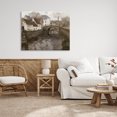 thumbnail image 2 of Classic Canal Neighborhood Scenery Landscape Painting Gallery Wrapped Canvas Print Wall Art, 2 of 7