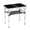 Black, variant on Hassch Height-Adjustable Folding Camping Table with Mesh Shelf, 2FT Portable Lightweight Aluminum Outdoor Utility Table with Carry Handle for Beach, Picnic, BBQ, Patio & Travel (Wood Grain)