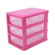 thumbnail image 1 of Mini translucent Drawer type plastic Storage Box red 3 Layers, 1 of 5