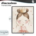 thumbnail image 4 of Stupell Industries Cottage Pink Ballerina in Crown Black Framed Giclee Art, 11 x 14, by Creative Studio, 4 of 8