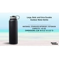 thumbnail image 4 of 6 Stainless Steel Vacuum Water Bottles Set, 41 oz. - Double wall - Black, 4 of 5