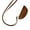 Brown, variant on Elegant Leather Key Pouches Necklace Trendy Key Storage Case Pendant Necklace in PU Leather for Fashion Enthusiasts