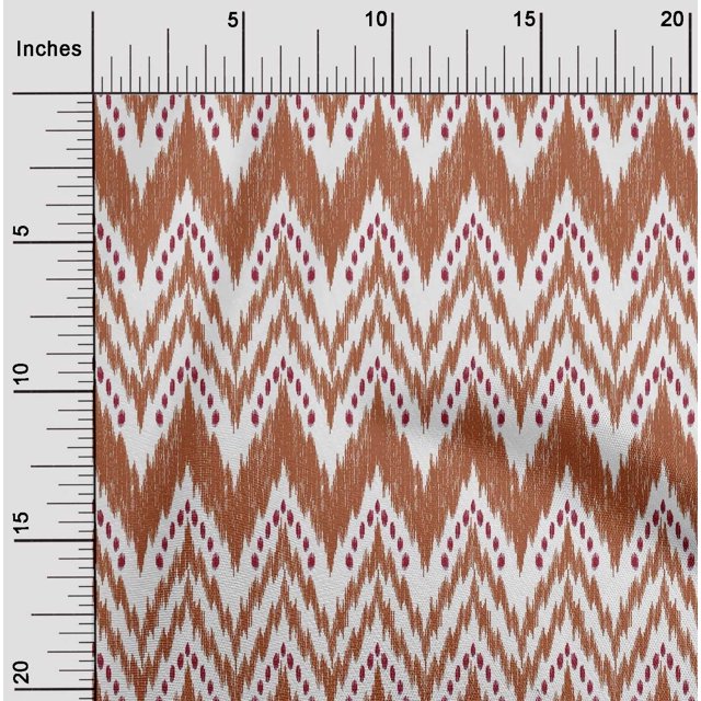 oneOone Polyester Lycra Fabric Chevron Ikat Fabric Prints By Yard 56 Inch Wide