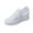 White, variant on Womens Platform Wedge Loafers Breathable Mesh Slip On Slip On Rhinestone Sneakers Comfortable Lightweight Walking Shoes White Women Sandal