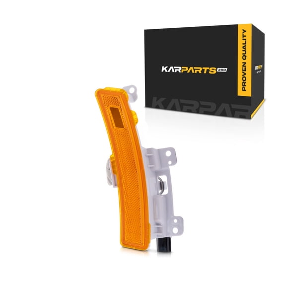 KarParts360 For Hyundai Palisade 2023 2024 Side Marker Light Passenger Side | Front | CAPA | Amber Lens | LED | With Bulbs | Replacement For HY2551121, HY2551121C | 921A2-S8500