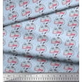 thumbnail image 2 of Soimoi Blue Cotton Voile Fabric Heart & Perfume Bottles Women Print Fabric by Yard 42 Inch Wide, 2 of 3