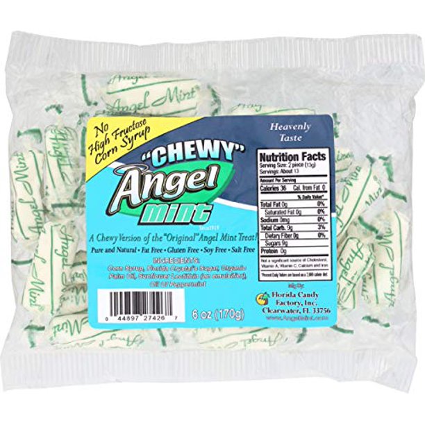 Angel Mint, Chewy Original Peppermint, 6 oz. Bag