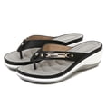 thumbnail image 6 of ibiyuan Cushioned Flip Flops Women Thong Sandals Non- Tpr Sole Comfy Slippers for Women Fashion Orthofeet Shoes for Women, 6 of 9