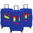 thumbnail image 2 of Luggage Covers Travel Accessories Suitcase Cover Protector Reusable Washable 18-32inch Rainbow Letter Printed Pattern Series 8rainbow T M, 2 of 6