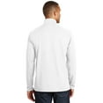 thumbnail image 3 of Port Authority K806 Pinpoint Mesh 1 by 2-Zip Pullover, White - Small, 3 of 3