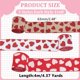 thumbnail image 2 of 3 rollos de cinta de arpillera con alambre de 13 yardas con diseño de corazón rojo de 2,5 pulgadas con borde estampado, ideal para envolver regalos, bodas y aniversarios., 2 of 5
