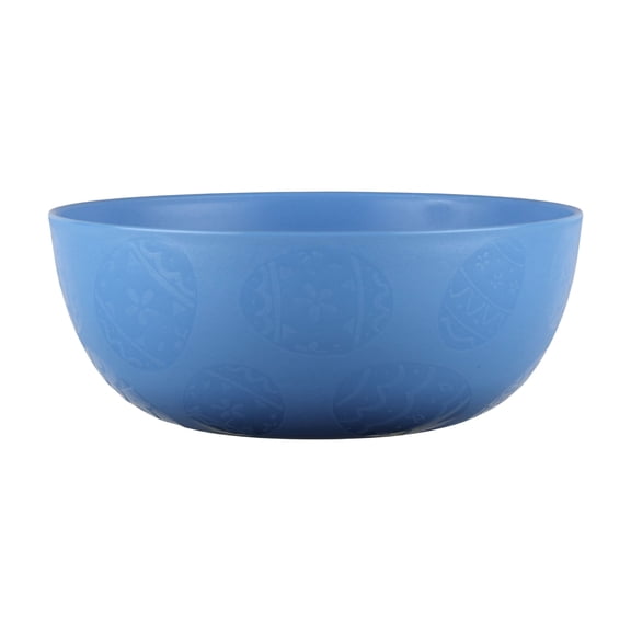 Mainstays - Blue Round Plastic Cereal Bowl, Easter Egg Etched, 38-Ounce