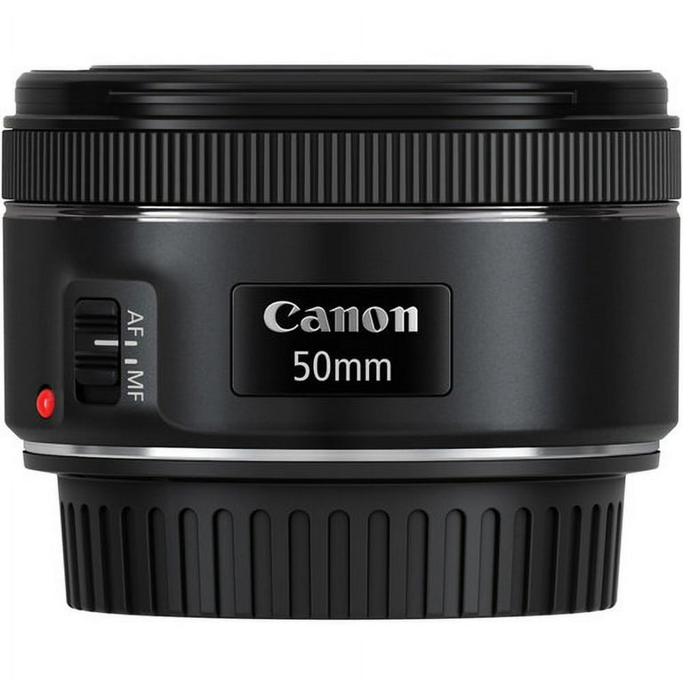 Canon EF 50mm f 1.8 STM Lens + UV CPL FLD Filter - for EOS Rebel