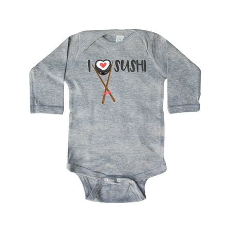 

Inktastic Kawaii I love Sushi Gift Baby Boy or Baby Girl Long Sleeve Bodysuit