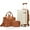 Beige, variant on Joyway 3-Piece Carry-On Luggage Set with Swivel TSA Lock and Leather Carry Bag