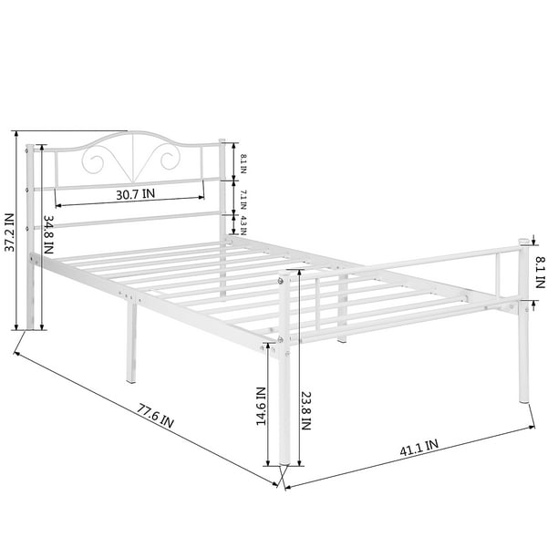 Maboto Lt Twin Size Single Bed Frame In, Used Twin Bed Frame