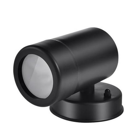 Hall Wall Sconce Light - Home LED Wall Lamp Up & Down Single-Head GU10 Plastic Sconce Light for Hall Porch Walkway-Black