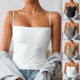 thumbnail image 3 of Womens Tank Tops Dressy Classic Solid Summer Tank Tops Adjustable Straps Fitted V Neck High Strechy Sleeveless Womens Camisole Flowy Tops Clothes Spring Outfits 2026, 3 of 5
