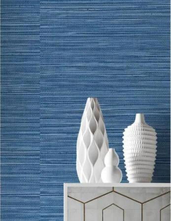 Luxe Haven Coastal Blue Luxe Sisal Peel and Stick Wallpaper (Covers 40.5 sq. ft.)