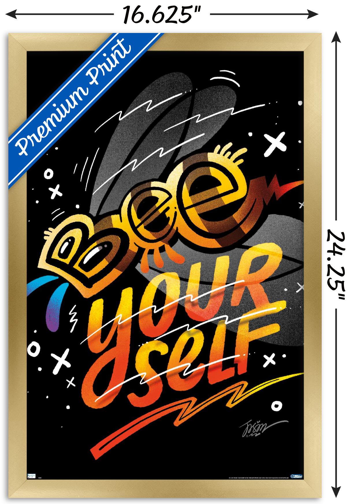 Jason Naylor - Bee Yourself Wall Poster, 14.725" x 22.375", Framed