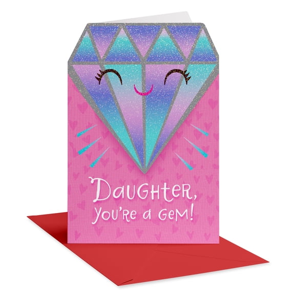 American Greetings Valentine's Day Card for Daughter (Glitter & Glow)