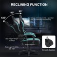 thumbnail image 5 of Hoffree Gaming Chair with Speakers Fabric Gamer Chair with footrest and massage Big and Tall Video Game Chair with Headrest and Lumbar Support for Adults, 5 of 11