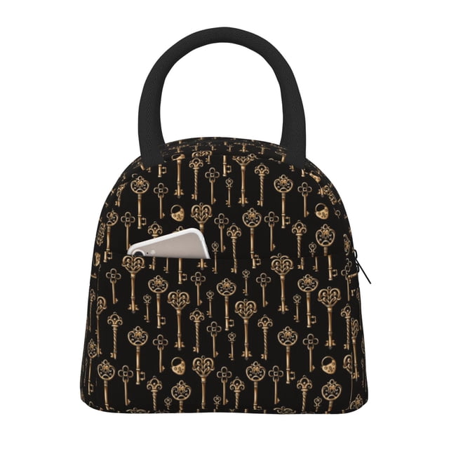 Balery Keys Bolsa de Almuerzo para Mujeres, Caja de Almuerzo, Bolsa de Almuerzo Pequeña Impermeable, Tote de Almuerzo Reutilizable con Gran Capacidad