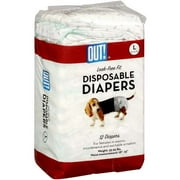 Out!: Disposable L 35-55 Lbs Diapers, 12 Ct