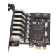 thumbnail image 5 of Tarjeta adaptadora Bling Bling PCIE a USB 3.0 7 puertos 5 Gbps, 5 of 12