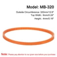 thumbnail image 2 of Uxcell 4 Paquetes de Correas de Máquina de Coser Naranjas MB-320 Correa en V de Motor 12.6" de Circunferencia Exterior, 2 of 6