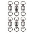 thumbnail image 4 of NIBOLOG 3Pcs Stainless Steel Double Bearing Swivels Saltwater Fishing Tackle Connector, 4 of 5