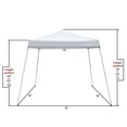 thumbnail image 3 of 10x10 FT Ez Pop Up Canopy Tent, Outdoor Portable Folding Commercial Canopy Tent Heavy Duty, Instant Gazebo with Carrying Bag and Adjustable Height for Beach and Party Shelter, Slant (White), 3 of 9