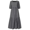 thumbnail image 2 of PALACLOTH Women Elbow Length High Rise Polka Dot Summer Dress, 2 of 4