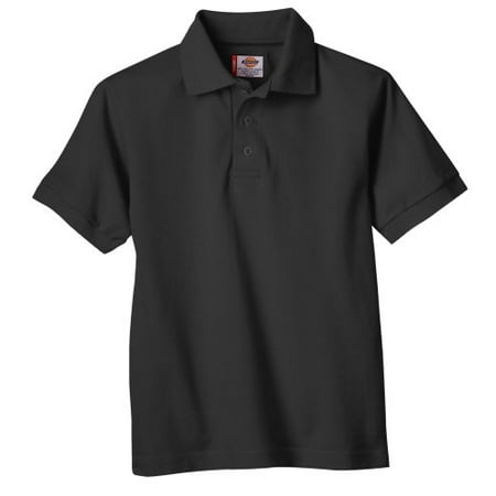Dickies Ks5552 Adult Short Sleeve Pique Polo-Black-4Xl