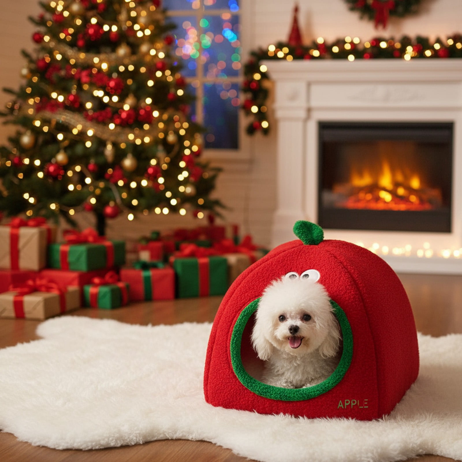 Dvumao Home Decor, Dog House Indoor Foldable Soft Kennel Bed Warm Cats House Puppy Cave With Cushion For Small Medium Large Dogs Cats, Man Gifts