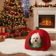 thumbnail image 5 of Cama para gatos, colchón de aire, caseta para perros, interior, plegable, suave, cálida, cueva para cachorros con cojín para perros pequeños, medianos y grandes, dormitorio, apartamento, ropa de cama,, 5 of 9