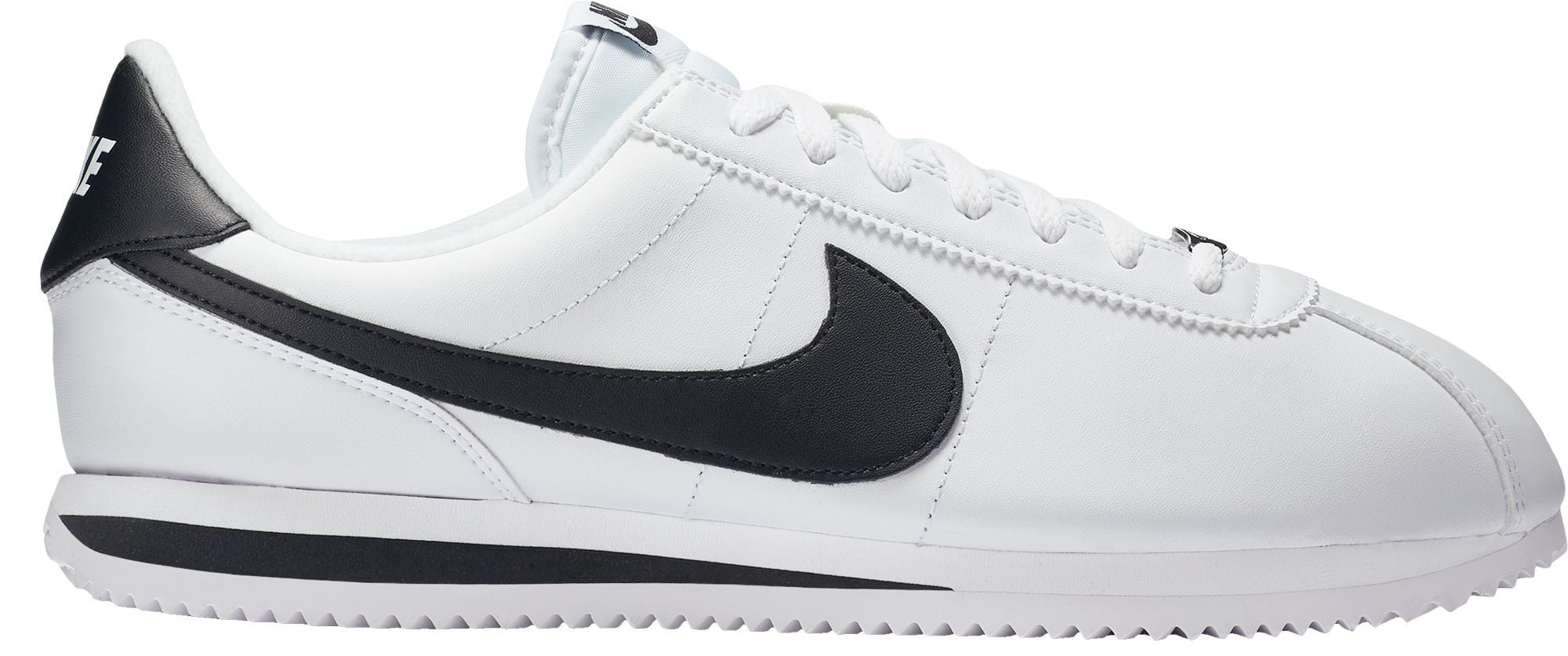 white and black cortez shoes