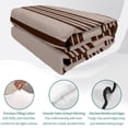 thumbnail image 4 of 3 Pieces Queen Quilt Set,Brown and Beige Stripe Soft Bedding Sets with 1 Quilt & 2 Pillow Shams,Modern Neutral Striped Summer Bedspread Lightweight Coverlet Comforter for All Season, 4 of 9