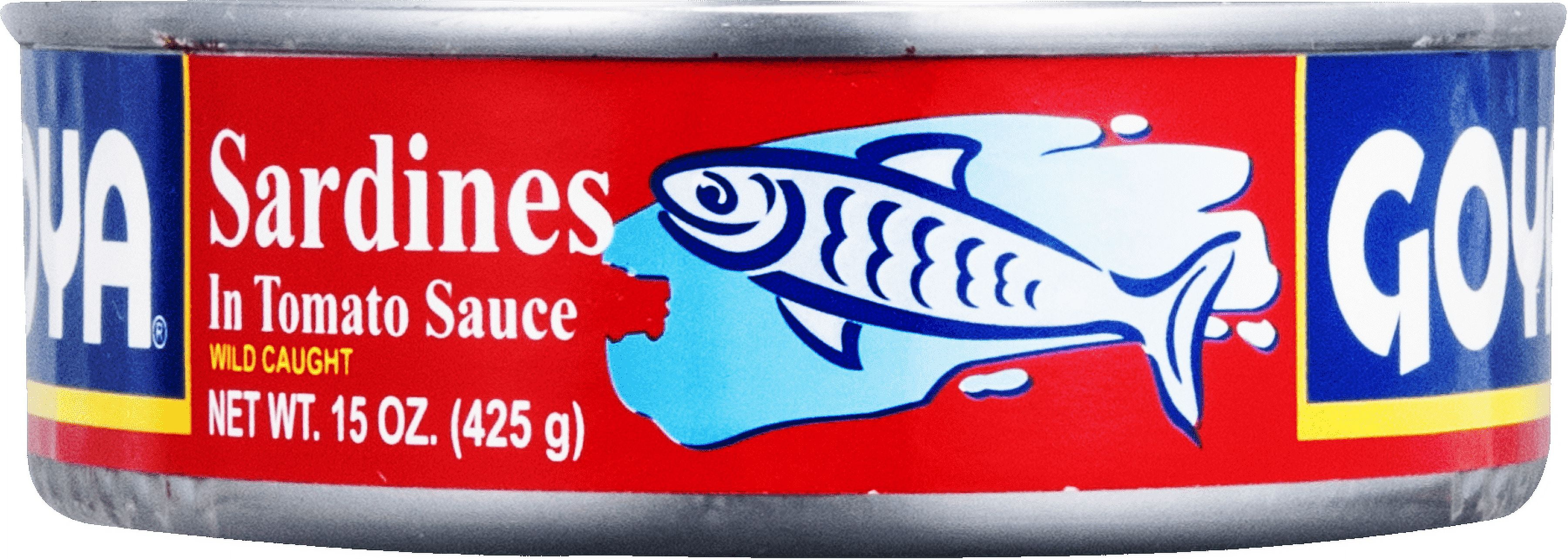 (4 pack) Goya Sardines in Tomato Sauce, 15 oz