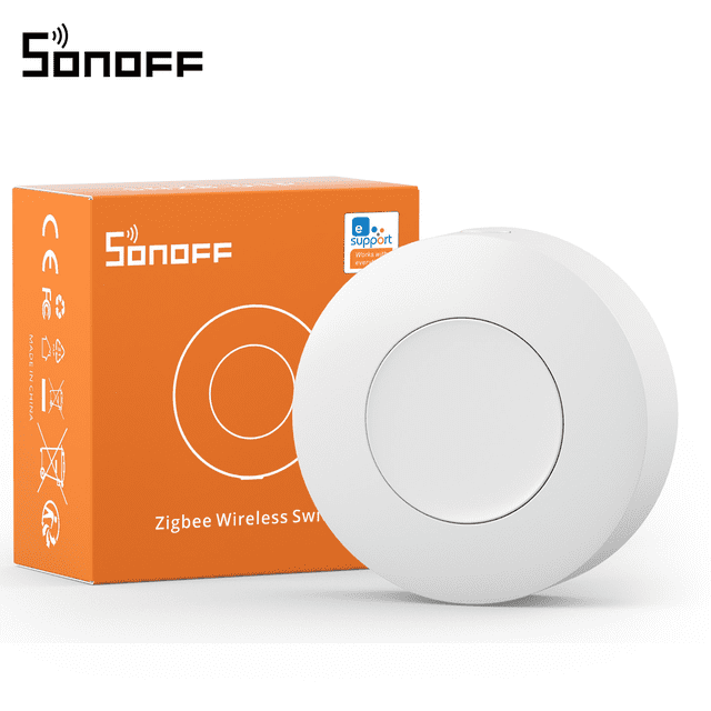 SONOFF Zigbee Smart Wireless Mini Switch, Requires Zigbee Hub, Zigbee Connection, Versatile Control Button for Smart Home Devices, Compatible with Alexa Google home, Works with IFTTT