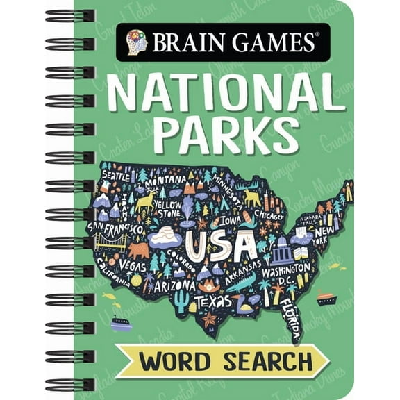 Brain Games - To Go Brain Games - To Go - National Parks Word Search, (Spiral-Bound)