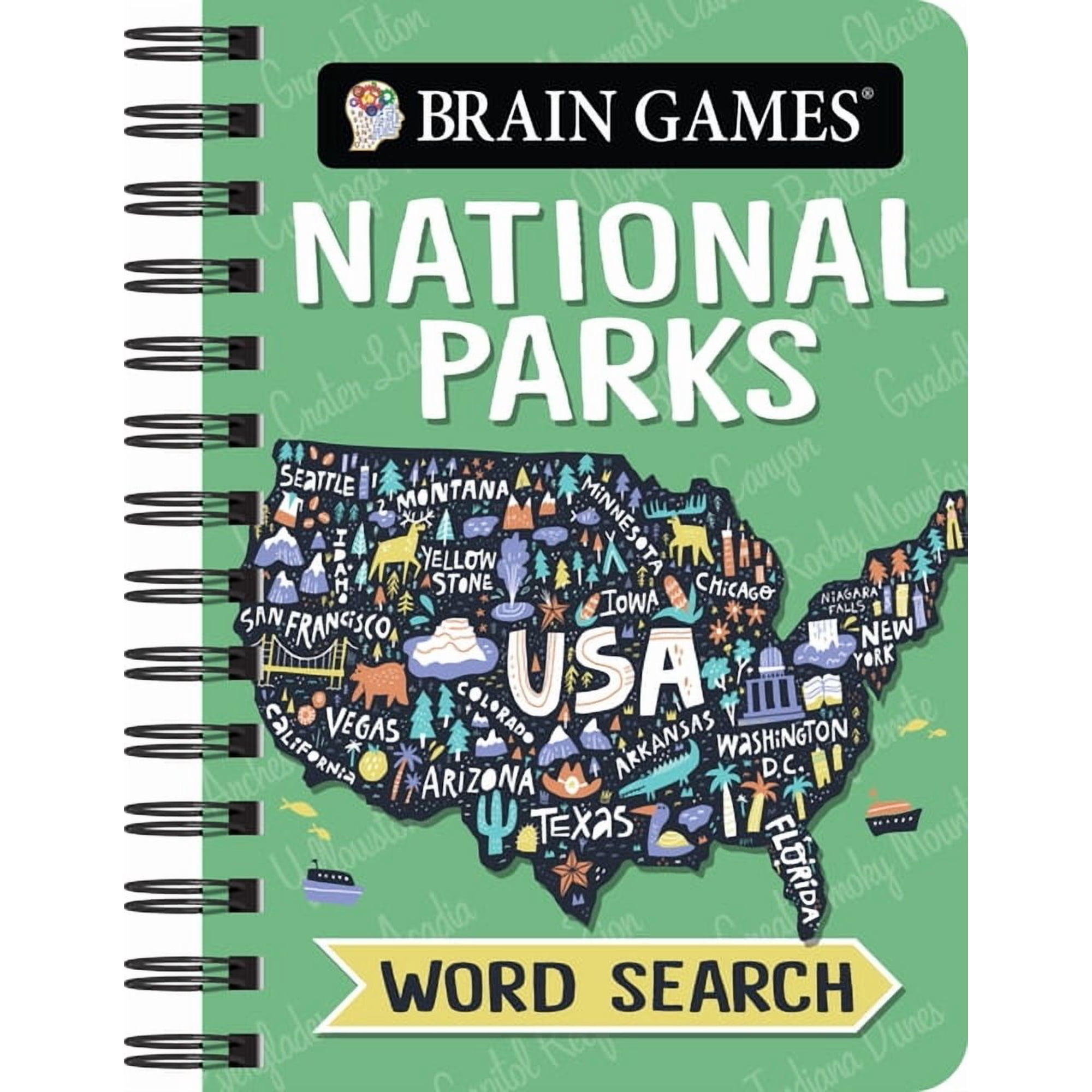 Brain Games - To Go Brain Games - To Go - National Parks Word Search, (Spiral-Bound)