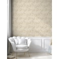 thumbnail image 5 of Ambesonne Floral Peel & Stick Wallpaper for Home, Warm Colored Paisley, 13"x100", Cream Tan, 5 of 6