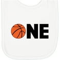 thumbnail image 2 of Inktastic One Basketball First Birthday Newborn Bib, 2 of 3