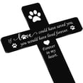 thumbnail image 2 of Lápida con forma de cruz conmemorativa para perro, impermeable, acrílico, 2 of 7