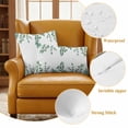 thumbnail image 6 of Eucalyptus Outdoor Pillow Covers 24x24 Set of 2,Waterproof Patio Throw Pillowcase Protectors,Watercolor Green White Botanical Vines Leaf Decorative Pillow Shams Cushion Covers for Seat Bed Couch Sofa, 6 of 8