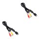 thumbnail image 3 of Seitruly 1.8M AV to RCA Audio Cable Triple Thick Controllers Wire Composite Line Copper PS2 Easy Ultra Leads Installment for TV Negro 1.8 M 2piezas, 3 of 6