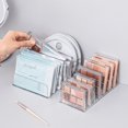 thumbnail image 4 of Caja de almacenamiento y organización de cosméticos de escritorio, transparente, separable, para el cuidado de la piel, para sombras de ojos, polvos y pintalabios, 4 of 6