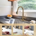 thumbnail image 3 of Wowow 3-Function Sprayer Pull Down Kitchen Faucet Spray Head Replacement with 9-Adapter Kit in Gold, 3 of 5